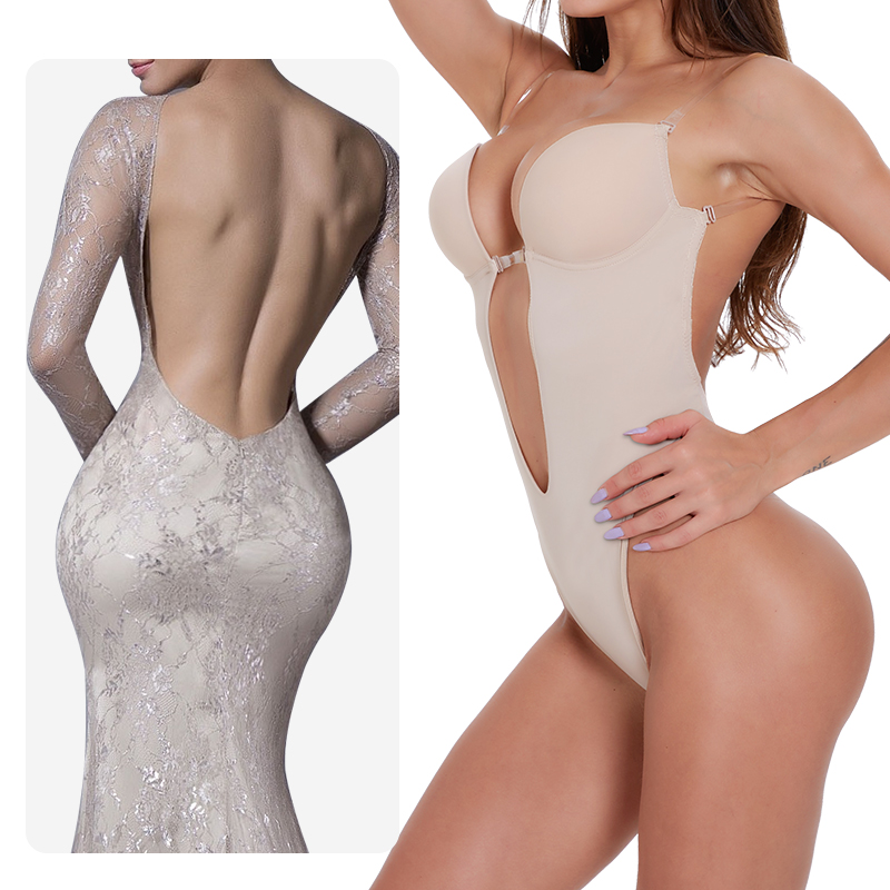 Invisible V-Neck Bodysuit for Women-SavanaZon