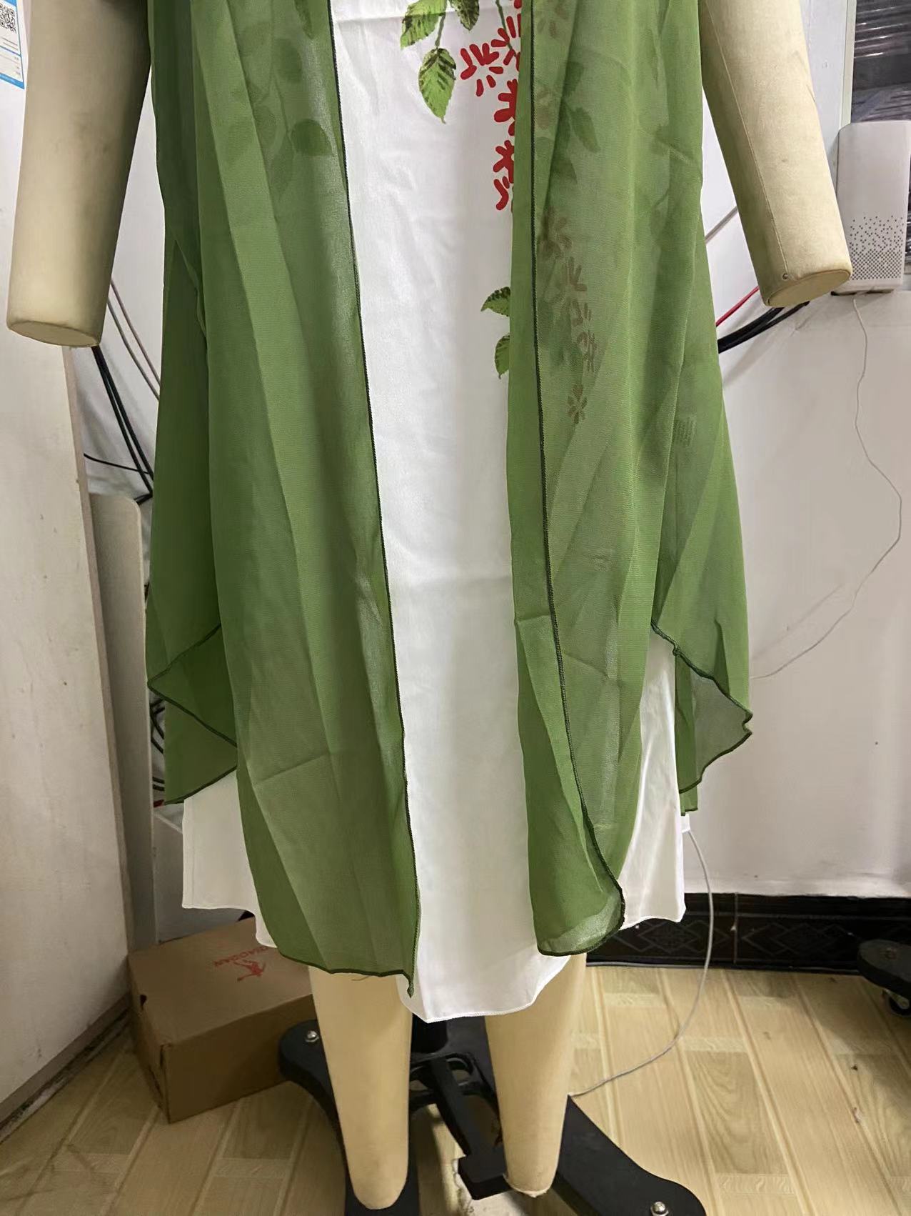Slim-Fit Crewneck Maxi Dress - side view
