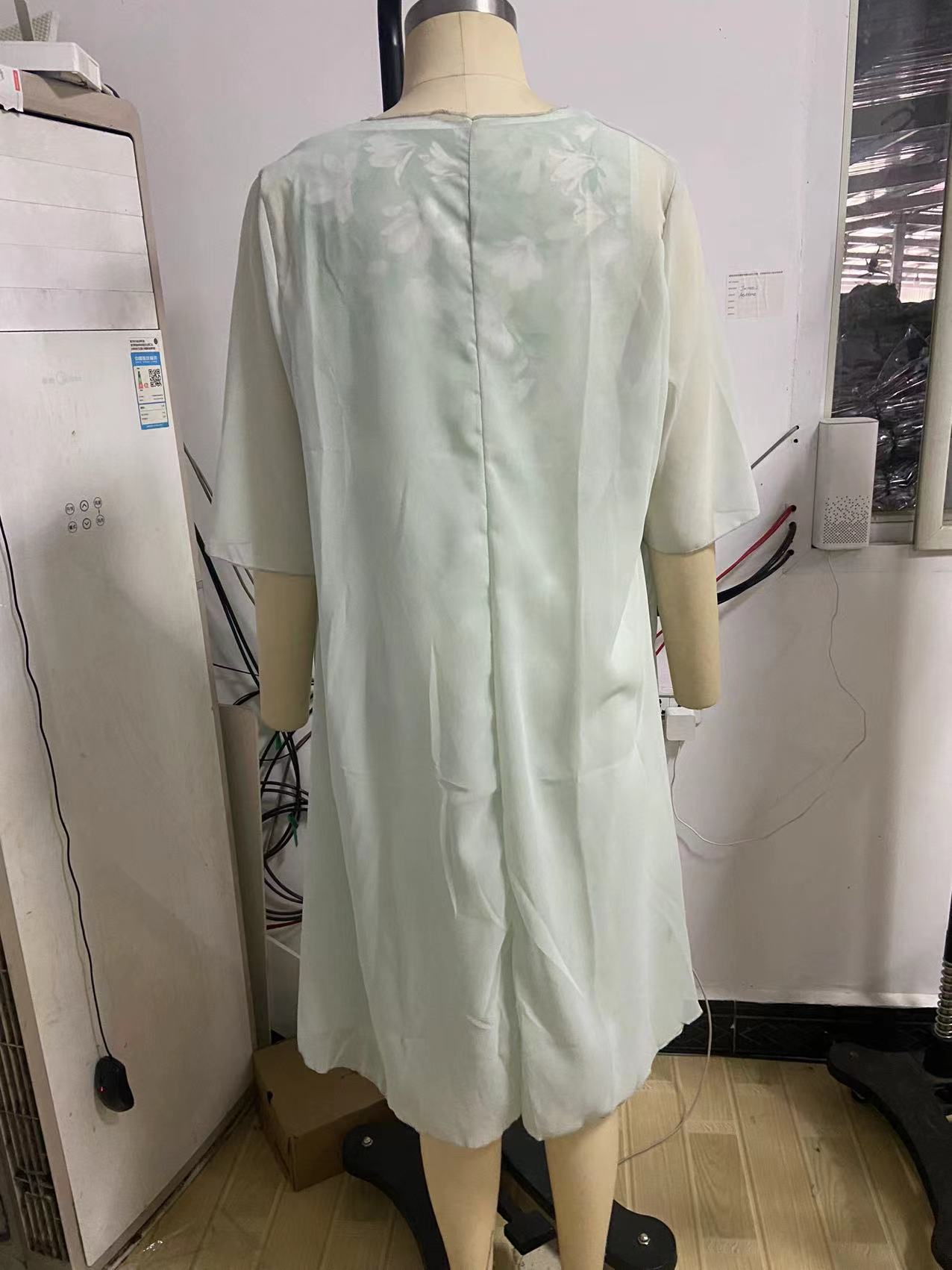 Slim-Fit Crewneck Maxi Dress - movement detail