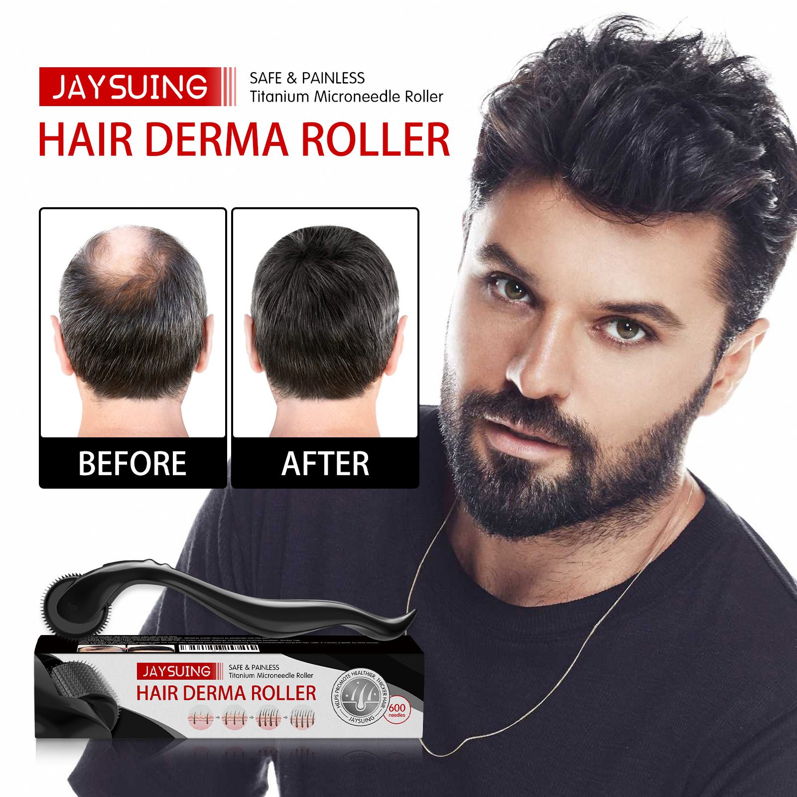 Hair Massage Roller - Design Ergonomique