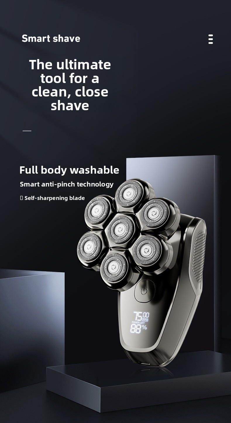 Rasoir électrique 7 têtes - Vue principale