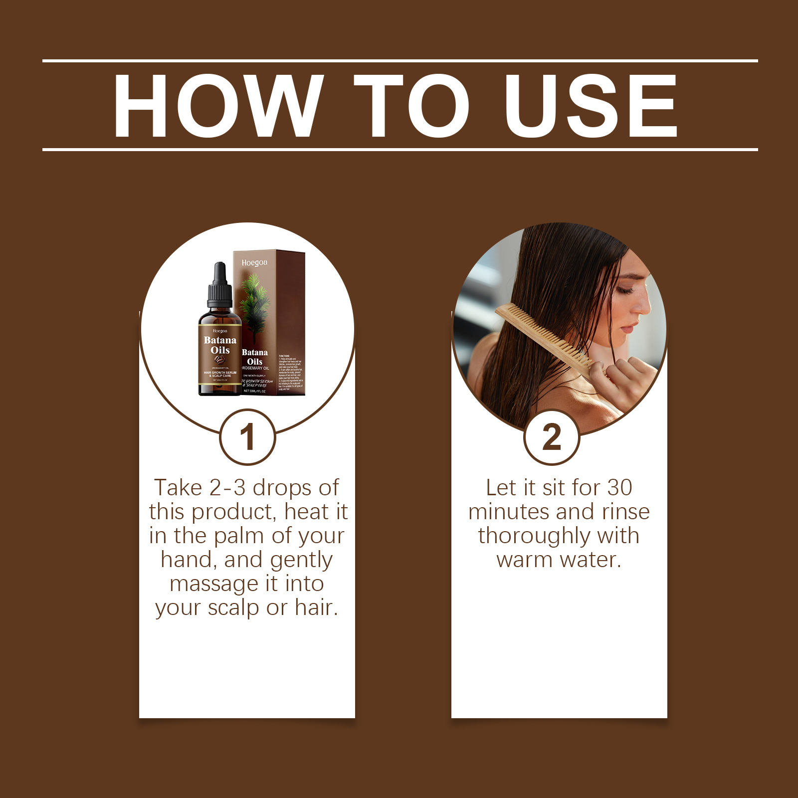 Application sur cheveux - Hair application
