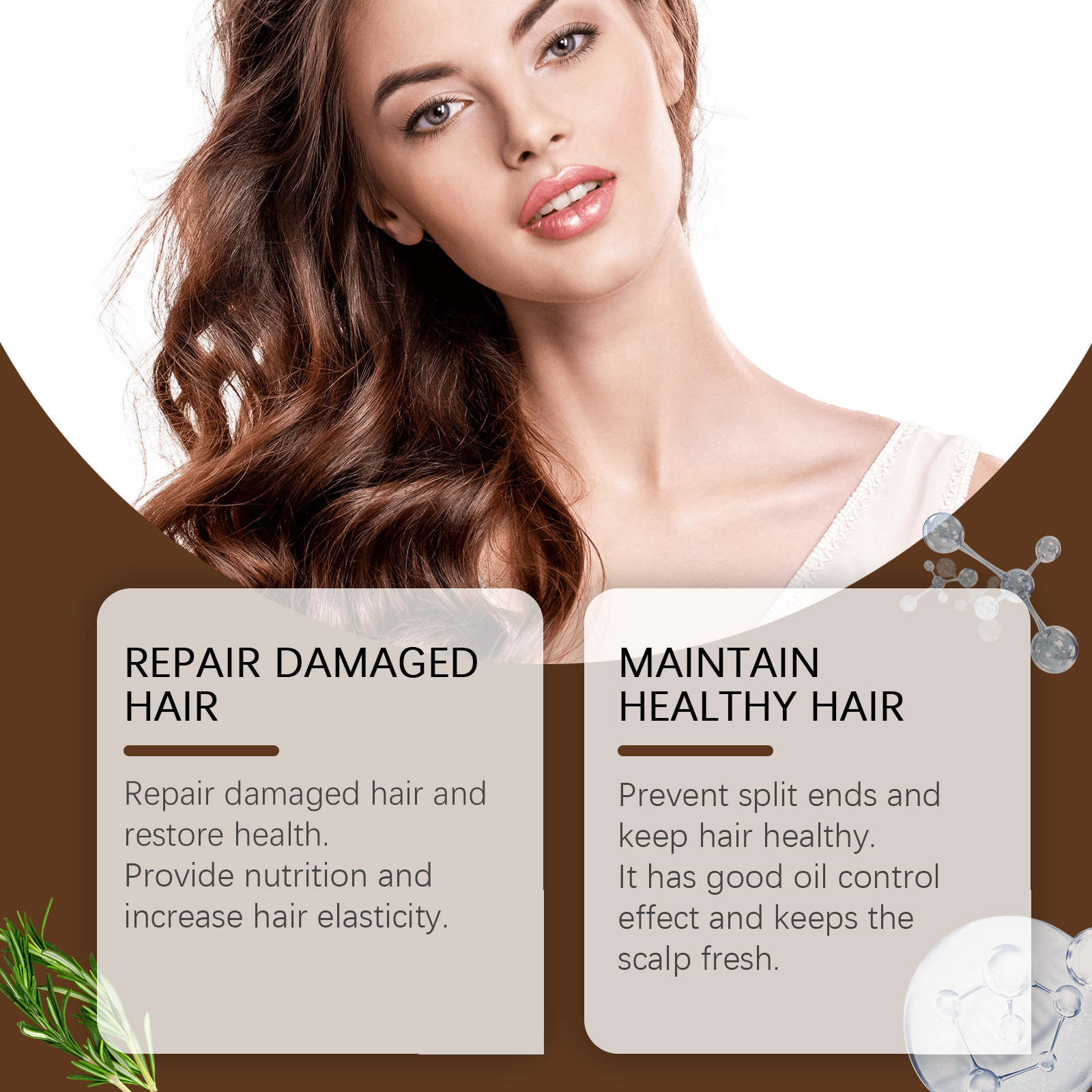 Résultat cheveux brillants - Shiny hair result