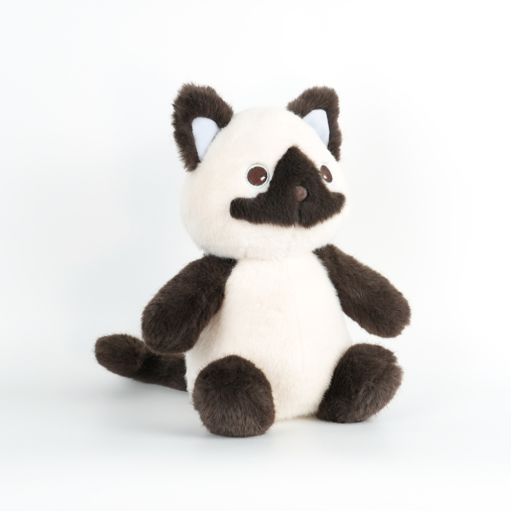 enfant qui joue avec la peluche raton laveur kawaii CatDoll™