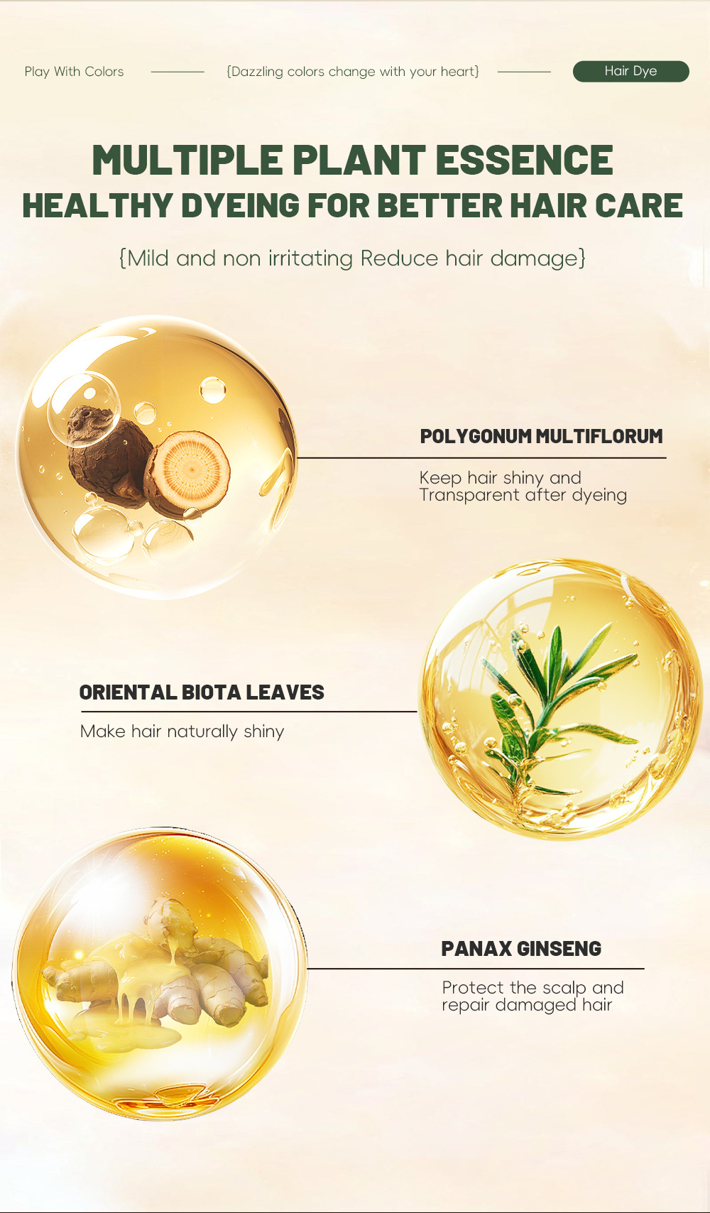 Shampoing Colorant Mousse Plantes