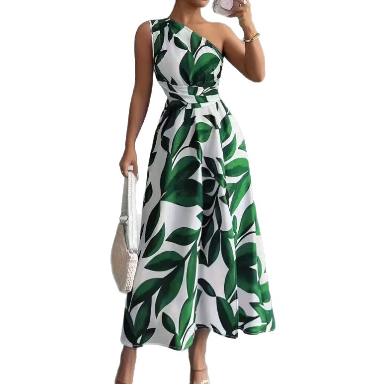Elegant Split Maxi Dress - Front View