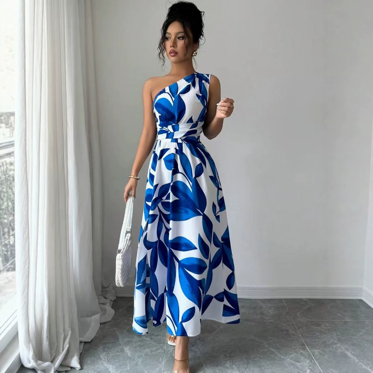 Elegant Split Maxi Dress - Lifestyle