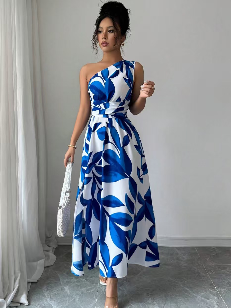 Elegant Split Maxi Dress - Green