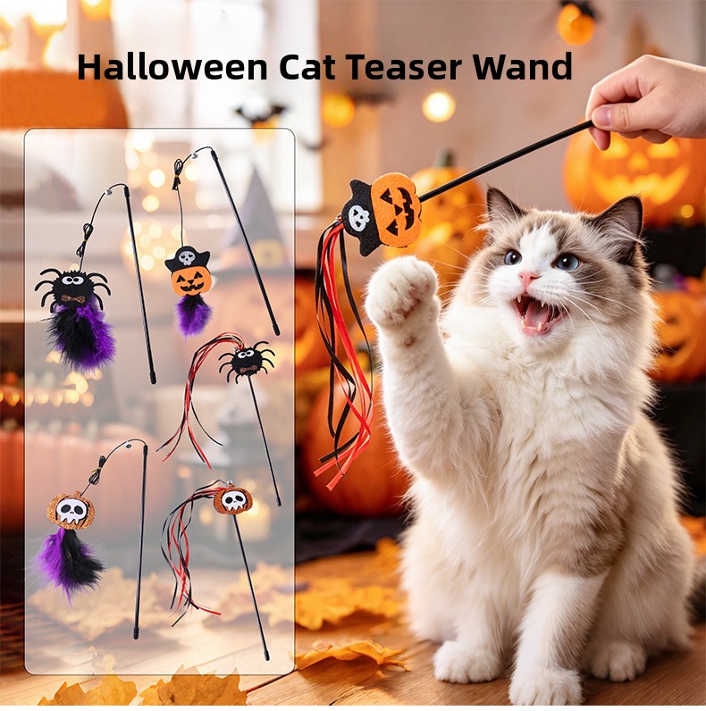 Halloween Kitty Funny Cat Stick