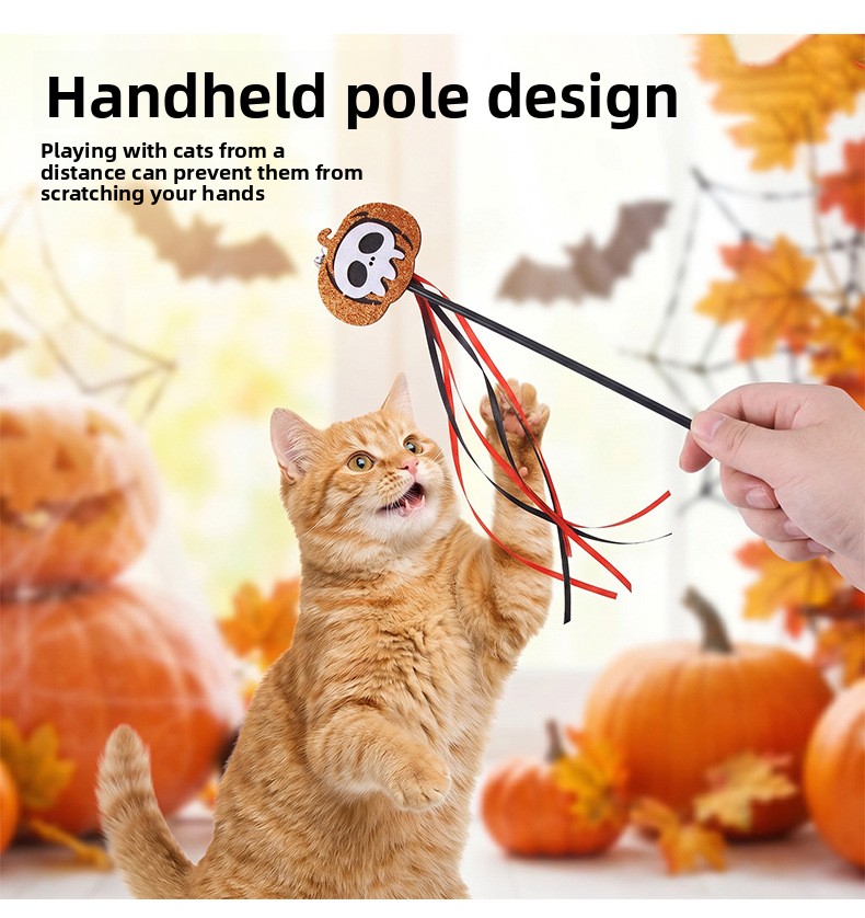 Halloween Kitty Funny Cat Stick