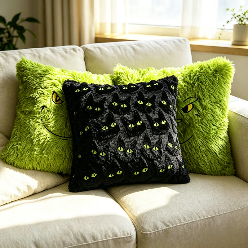 Halloween Plush Pillow Case