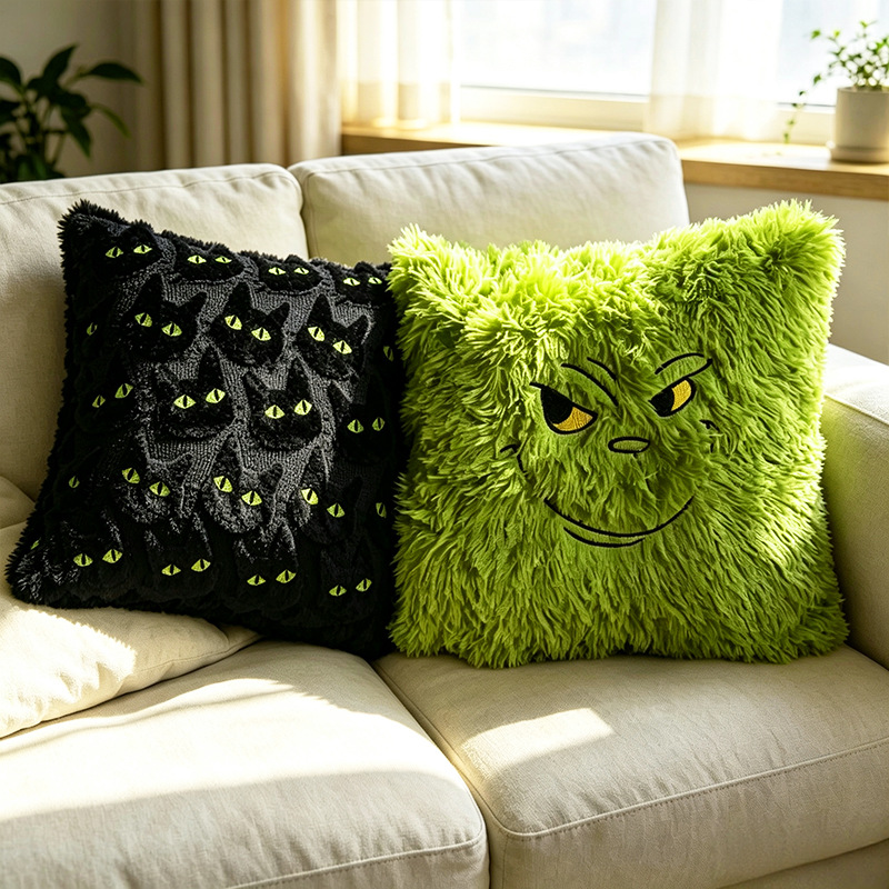Halloween Plush Pillow Case