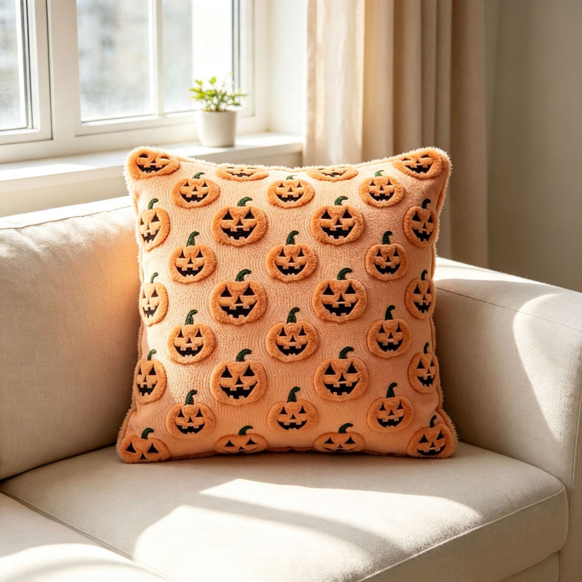 Halloween Plush Pillow Case