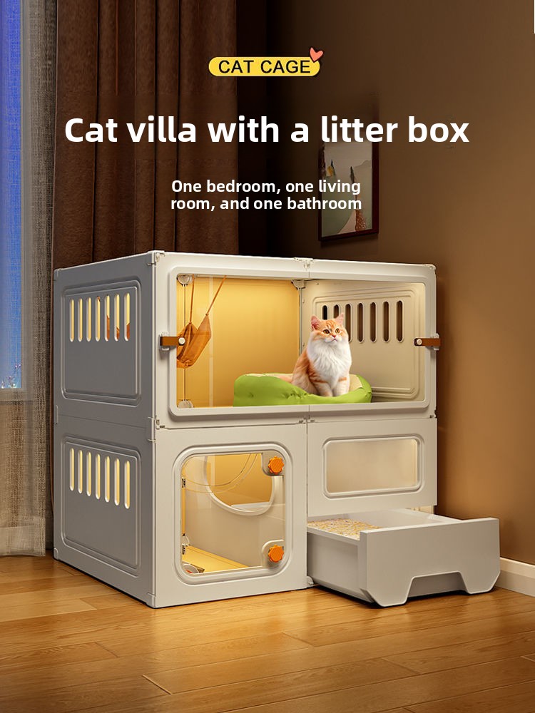 Drawer-Style One-Room Cat Villa