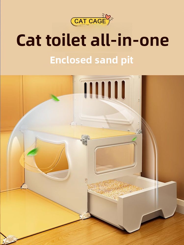 Drawer-Style One-Room Cat Villa