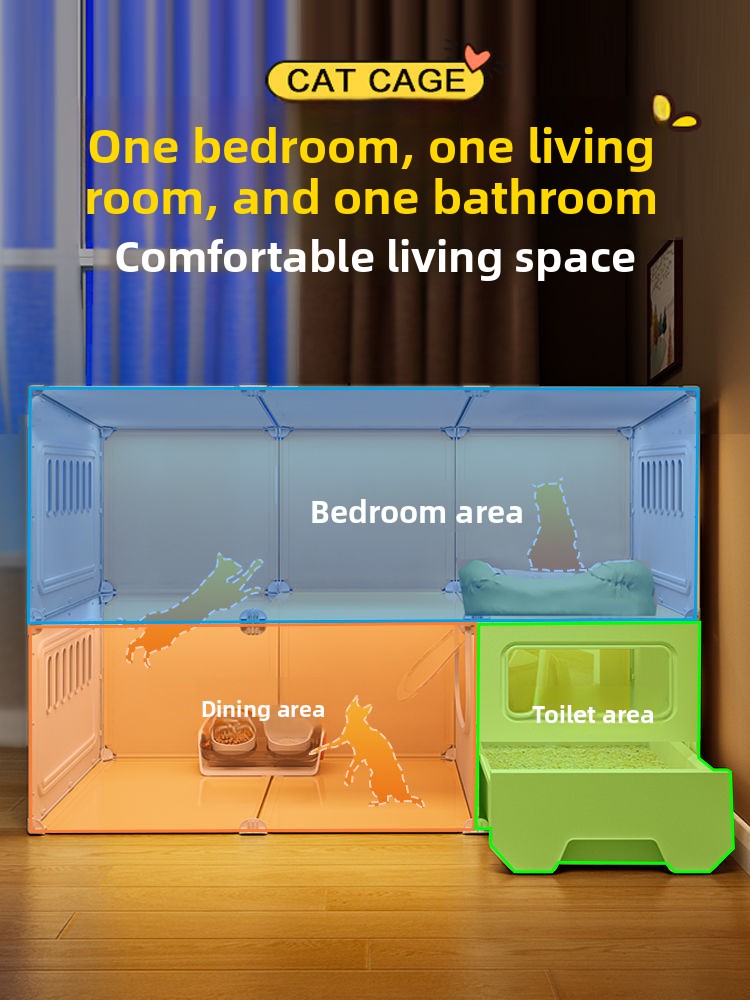 Drawer-Style One-Room Cat Villa