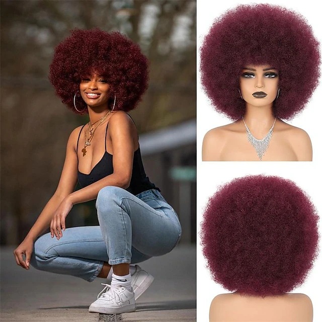Perruque Afro Volumineuse - Taille -4