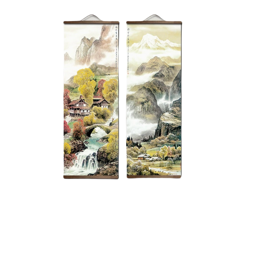 Chinese Traditional Style Landscape Canvas 