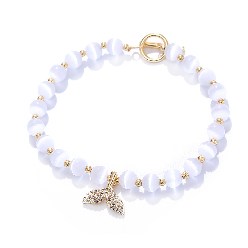 Opal Beads Fishtail Bracelet
