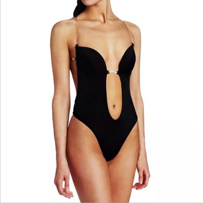 Invisible V-Neck Bodysuit for Women-SavanaZon