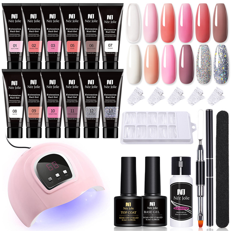 LED™ 12 Color Nail Extension Kit - Beauty And Sales