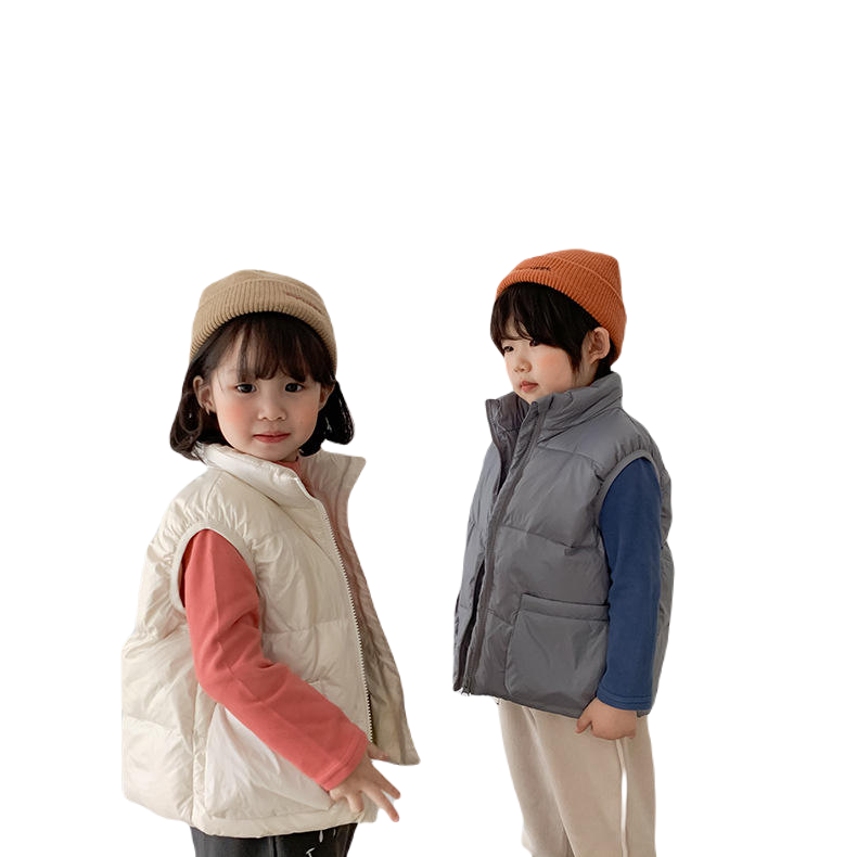 Winter fashion  kids down vest