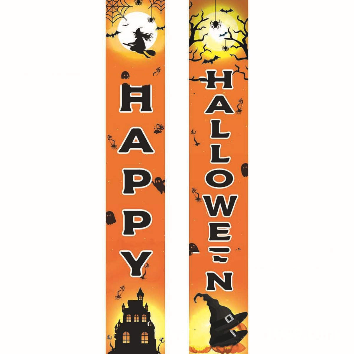 New Halloween Background Banner Couplet