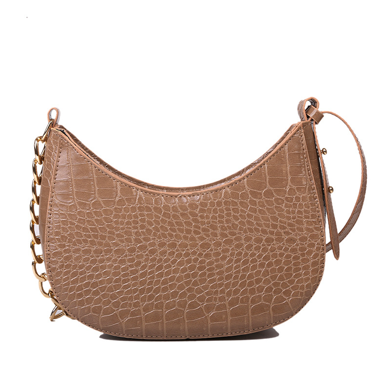 Women Crescent Bag With Chain