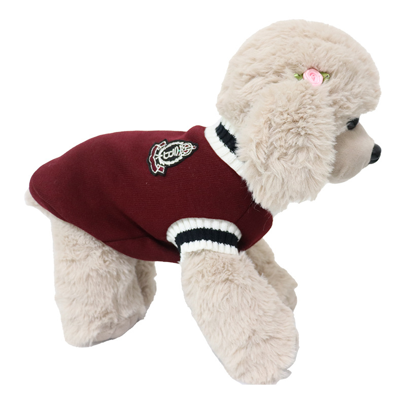 College Style Pet Dog Sweater
