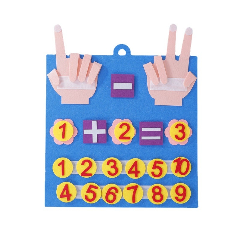 DIY Felt Finger Numbers Counting Toy