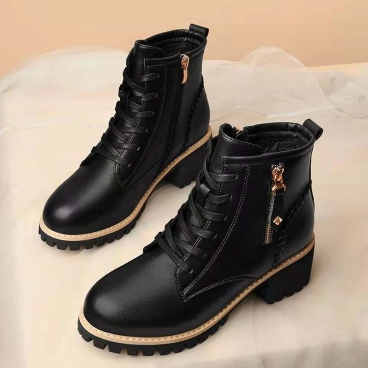 mutualdropship-Autumn British Wind Women Boots